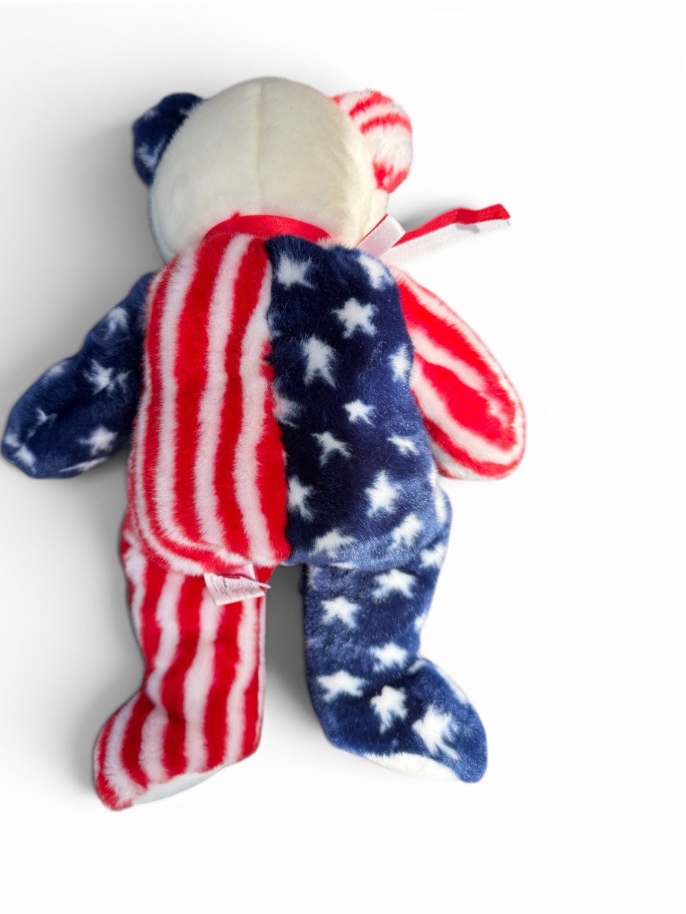 Ty Beanie Baby 1999 Patriotic American Flag Bear - Red White Blue - Picture 2 of 9